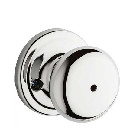Kwikset Kwikset: Hancock Privecy Door Knob with Round Rose / Polished Chrom KWS-730H-RDT-26